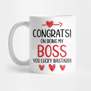 Congrats On Being My Boss Funny Gifts for Boss Mug